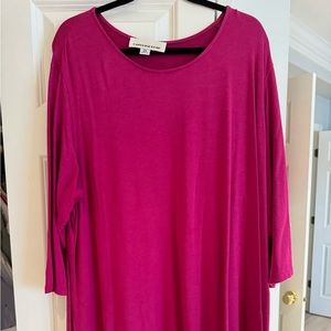 Caroline Rose pink t shirt dress